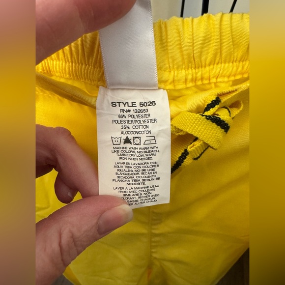 WonderWink Origins Women's Drawstring Flare Leg Scrub Pants-5026 5x 5XL Yellow - Picture 6 of 10